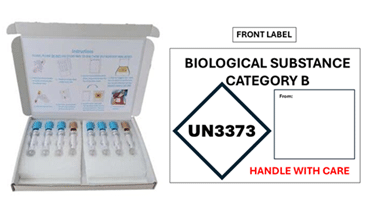 1 - 8 Tube SpeciMail UN3373 Return C5 MailBox (20 units per carton)