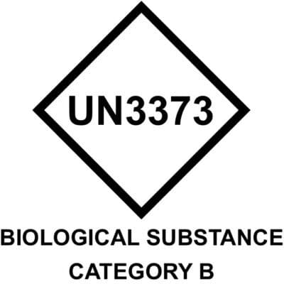 UN3373 Label - 75mm x 125mm